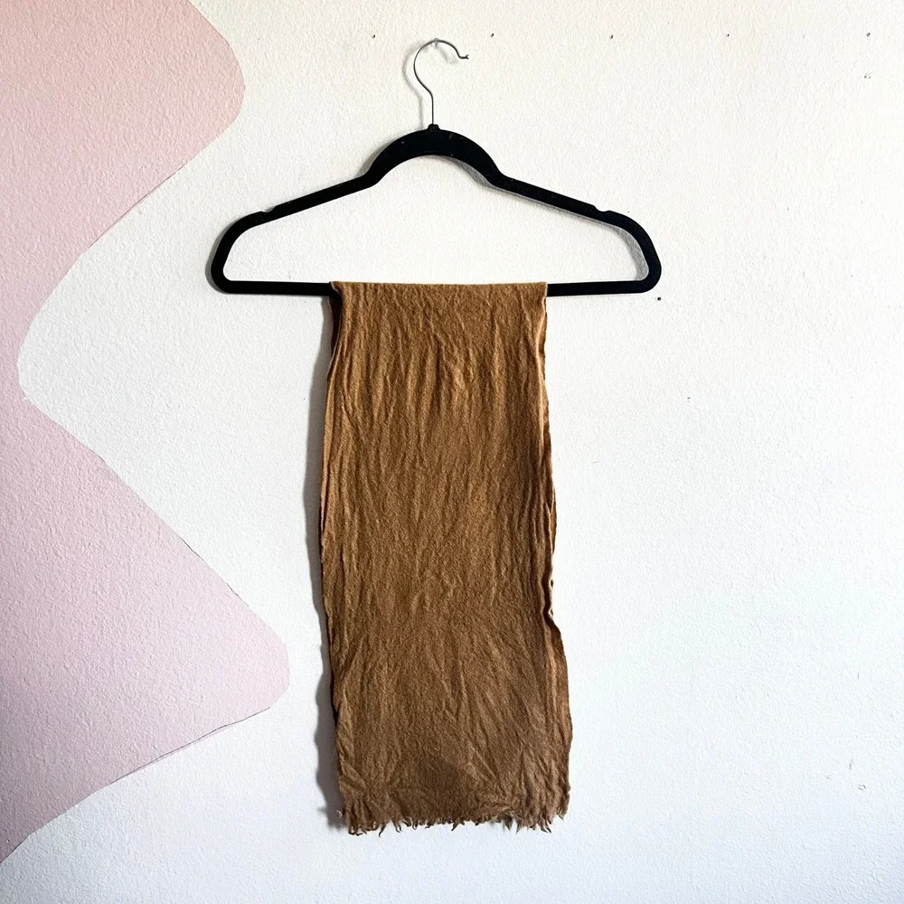 100% Wool Scarf Brown Quite Luxury Classic‎ Winter
